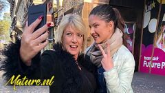 play 56 Year Old MILF Amy and Teen Francesca DiCaprio in Lesbian Tinder Date